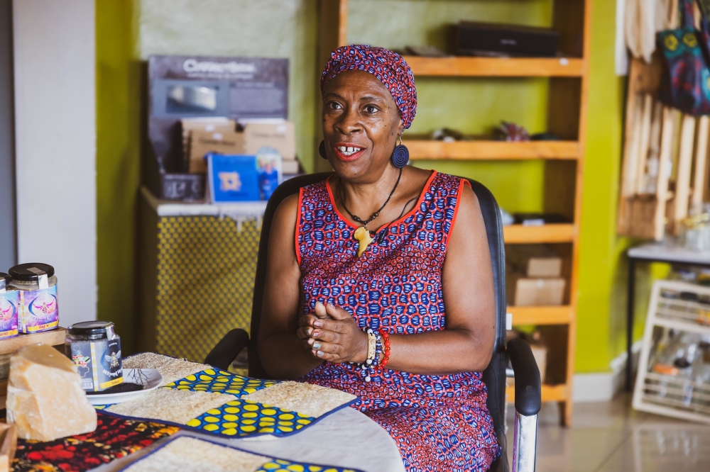 Adowa Dejean Koren -Lynch, who moved to Rwanda in 2022, during the interview with The New Times. Photos by Willy Mucyo