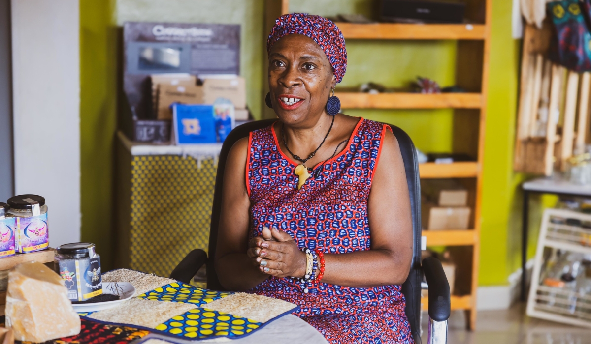 Adowa Dejean Koren -Lynch, who moved to Rwanda in 2022, during the interview with The New Times. Photos by Willy Mucyo