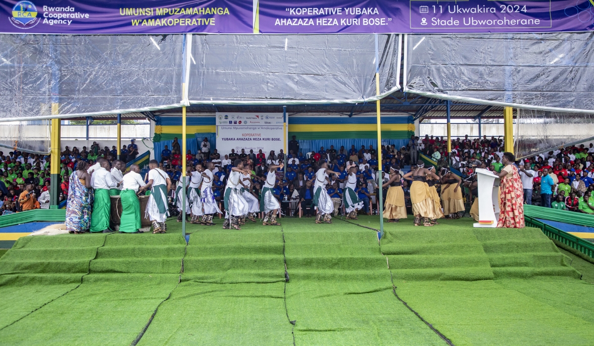 Cooperatives celebrated International Cooperative Day at Ubworoherane Stadium in Musanze District on October 11. Photos by Emmanuel Dushimimana