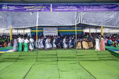 Cooperatives celebrated International Cooperative Day at Ubworoherane Stadium in Musanze District on October 11. Photos by Emmanuel Dushimimana