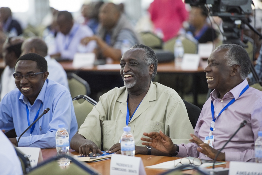 Leaders during the 13th National Leadership Retreat  Gabiro. File