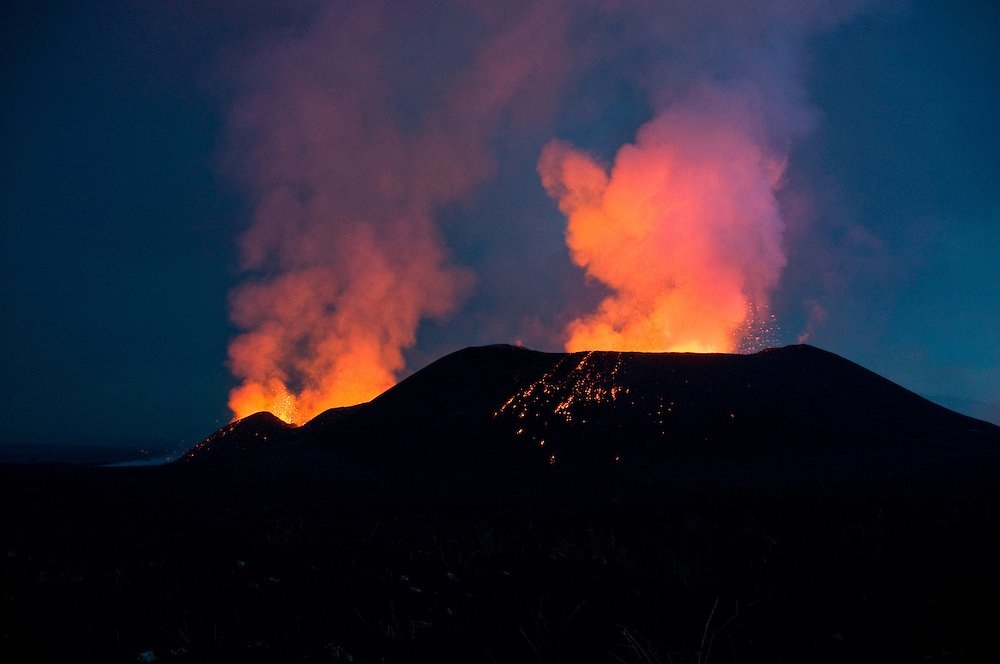 Nyamulagira Volcano in eastern DR Congo has been erupting since October 12. Courtesy