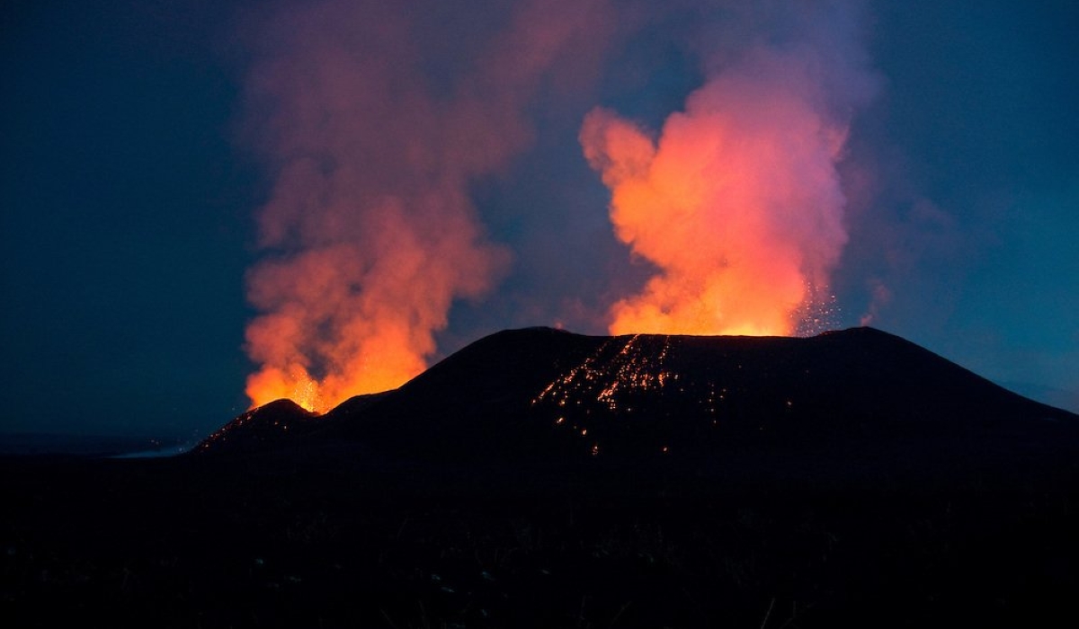 Nyamulagira Volcano in eastern DR Congo has been erupting since October 12. Courtesy