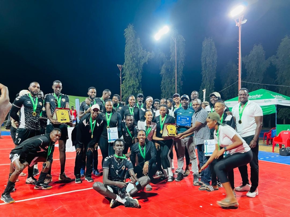 Rwanda’s APR women volleyball clubs are  winners of the 2024 Nyerere International Volleyball tournament in Moshi, Tanzania, on Monday, October 14. Courtesy