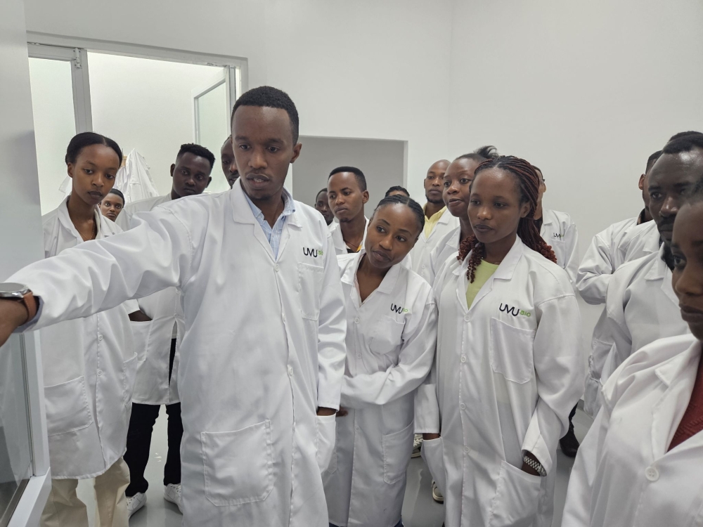 UVU Bio, a renowned biotech incubator that runs the recently inaugurated Bioeconomy Hub in Kigali, welcomed its first cohort for a one-month intensive training on biotechnology and laboratory skills in September. Photo by UVU Bio