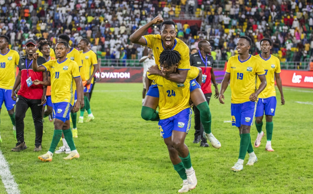 Rwanda increased their chances of qualifying for the AFCON 2025 finals after beating Benin 2-1 on Tuesday, October 15 at Amahoro Stadium. Photo by Emmanuel Dushimimana