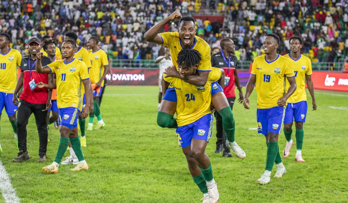 Rwanda increased their chances of qualifying for the AFCON 2025 finals after beating Benin 2-1 on Tuesday, October 15 at Amahoro Stadium. Photo by Emmanuel Dushimimana