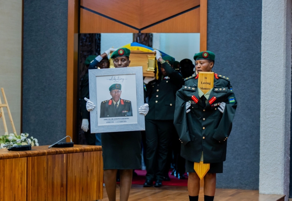 A farewell ceremony was held in honor of former minister Col (rtd) Joseph Karemera, who passed away on October 11.