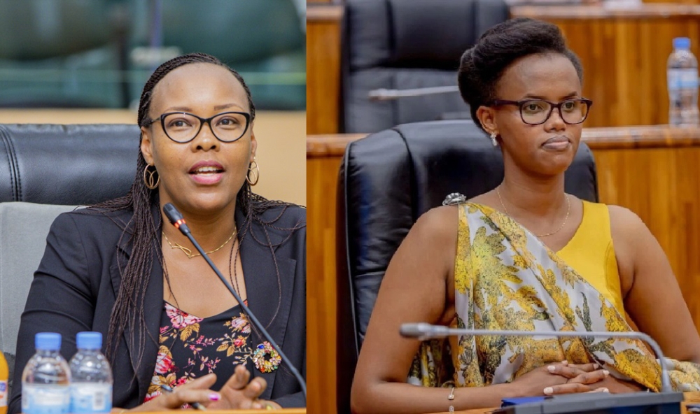 (L-R)Aurore Mimosa Munyangaju,  Rwanda’s designated  ambassador to Luxembourg, and Patricia Uwase, the newly nominated chief executive of Rwanda Cooperation Initiative. Courtesy