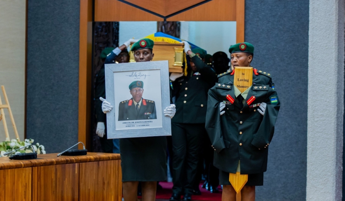 A farewell ceremony was held in honor of former minister Col (rtd) Joseph Karemera, who passed away on October 11.