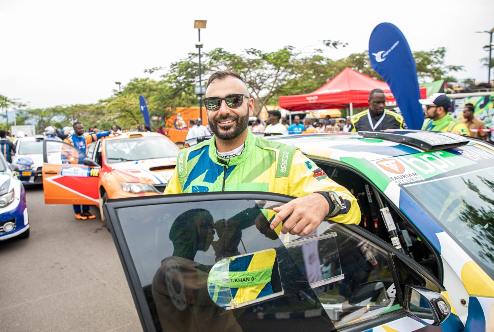 Kenyan star driver Karan Patel took an early lead in the Rwanda Mountain Gorilla Rally after winning the spectacular stage in Kigali on Friday, October 18-Photo by Dan Gatsinzi