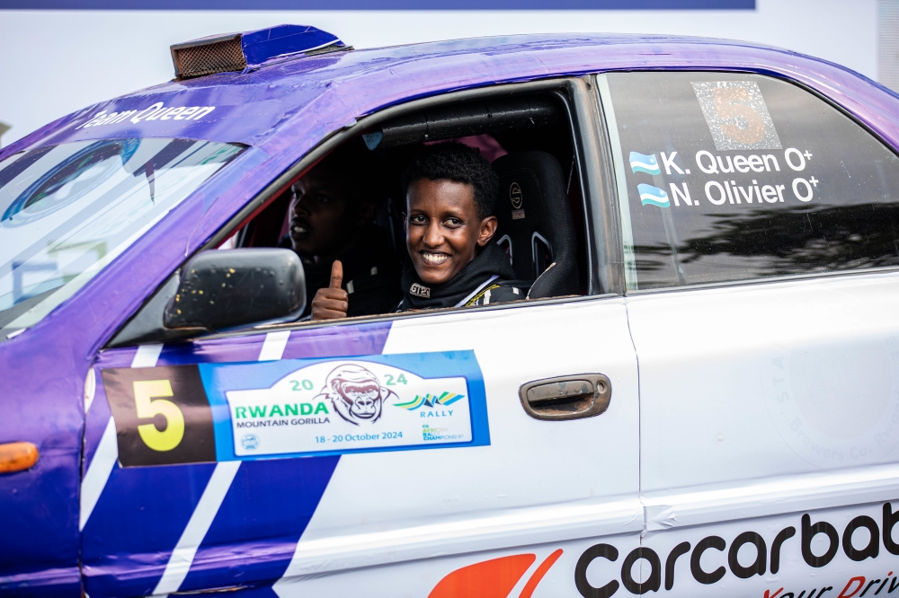 Fast-rising rally driver Queen Kalimpinya 