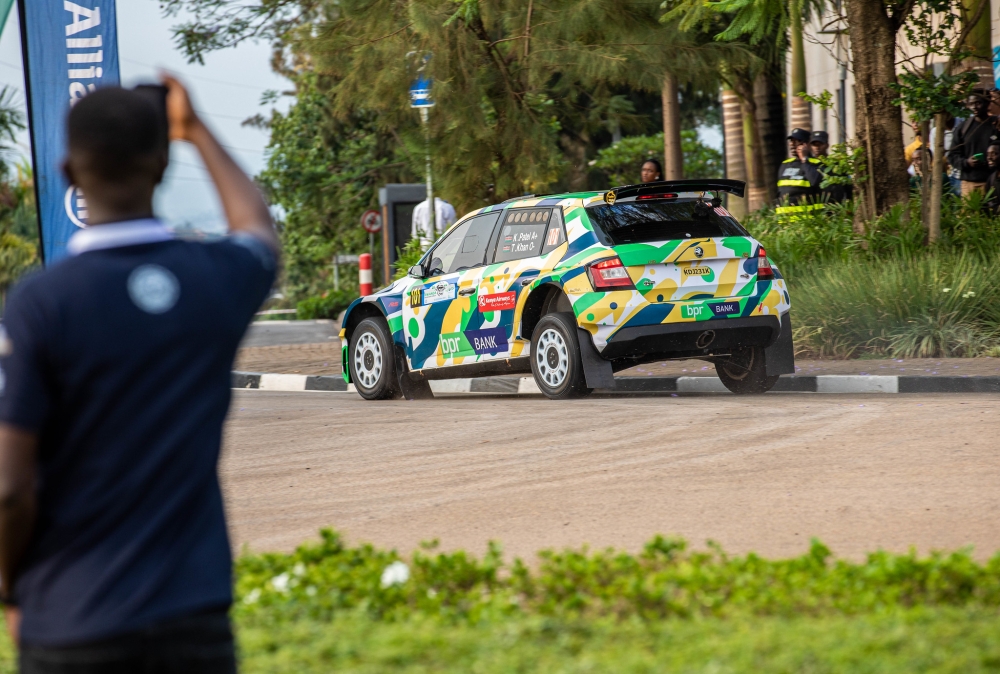 Kenyan star driver Karan Patel and his co-driver Tauseef Khan