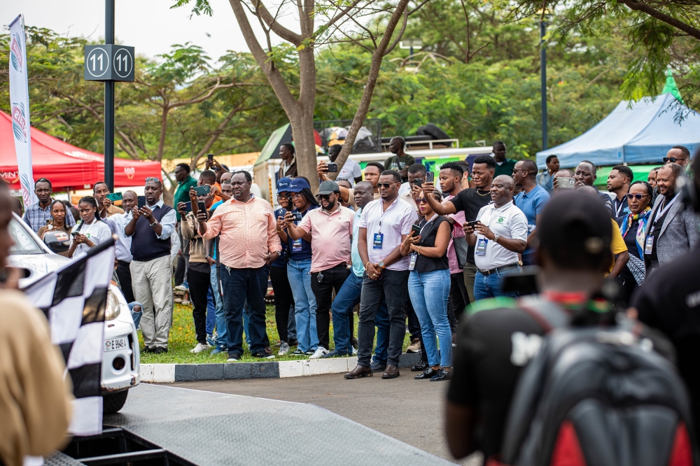 Many supporters during the launch of the 2024 Rwanda Mountain Gorilla rally in Kigali on Friday, October 18.