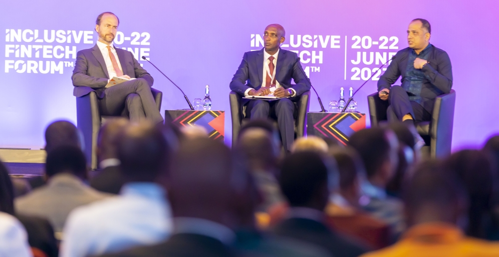 Panelists during a discussion at Inclusive Finitech Forum in 2023. Rwanda is positioning itself to be a fintech hub. Courtesy