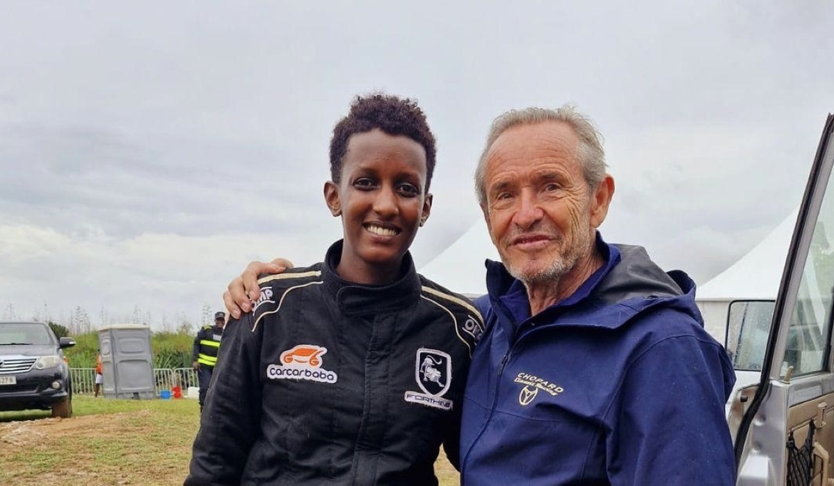 Kalimpinya met with former Formula One driver Jacky Ickx, the husband of Khadja Nin-courtesy