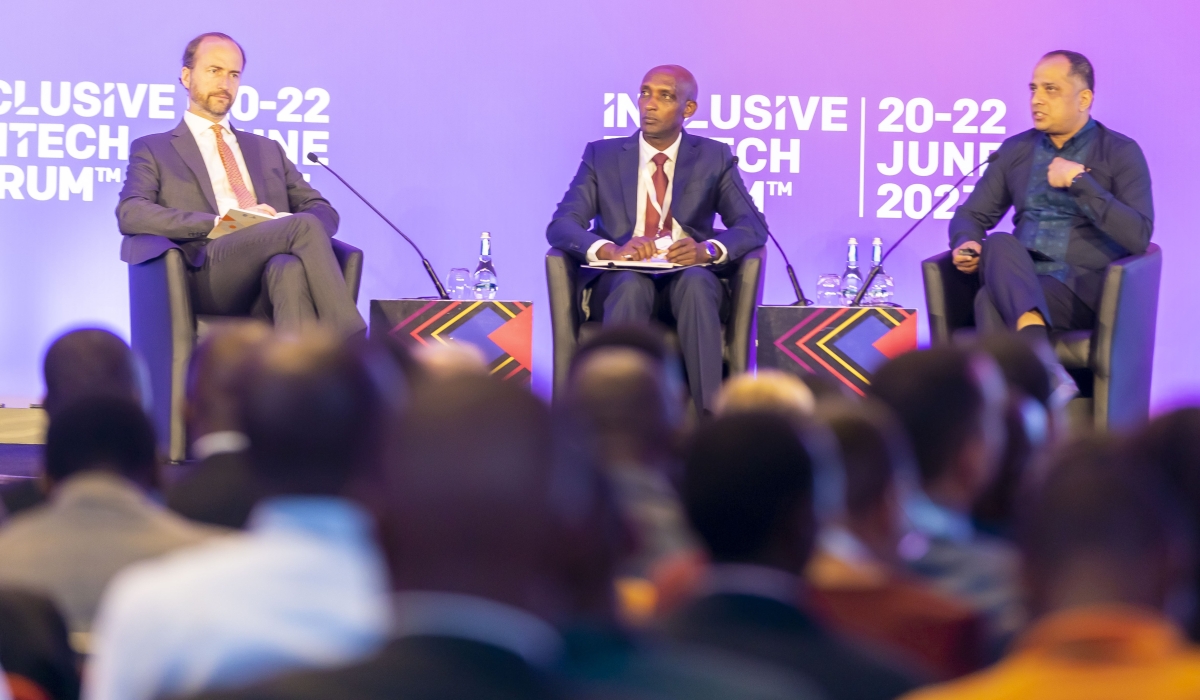 Panelists during a discussion at Inclusive Finitech Forum in 2023. Rwanda is positioning itself to be a fintech hub. Courtesy