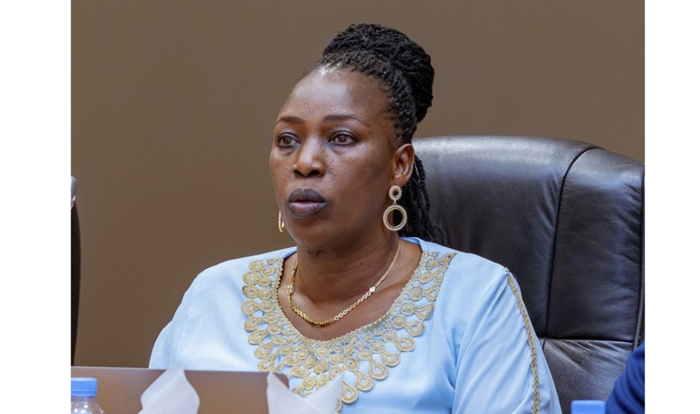 Chief Ombudsman Madeleine Nirere presents the report to Members of Parliament a a joint plenary sitting on Tuesday, October 22. Courtesy