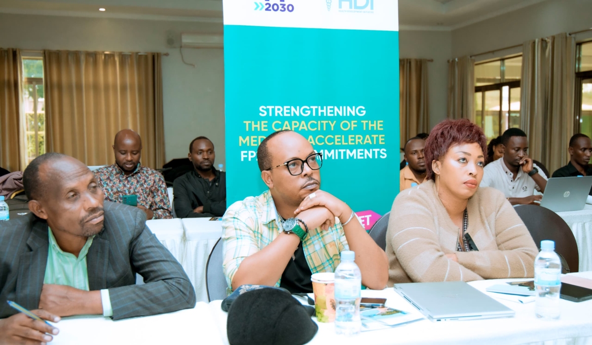 Diane Nikuze Nkusi (R), a journalist at Umuringa News, emphasized the valuable insights gained from the training regarding journalists&#039; role in promoting family planning awareness.