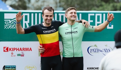 Belgian duo Pierre de Froidmont and Axel Baumans dominated the opening day of the Rwandan Epic 2024, clinching victory in the Duo Men category.  Willy Mucyo 