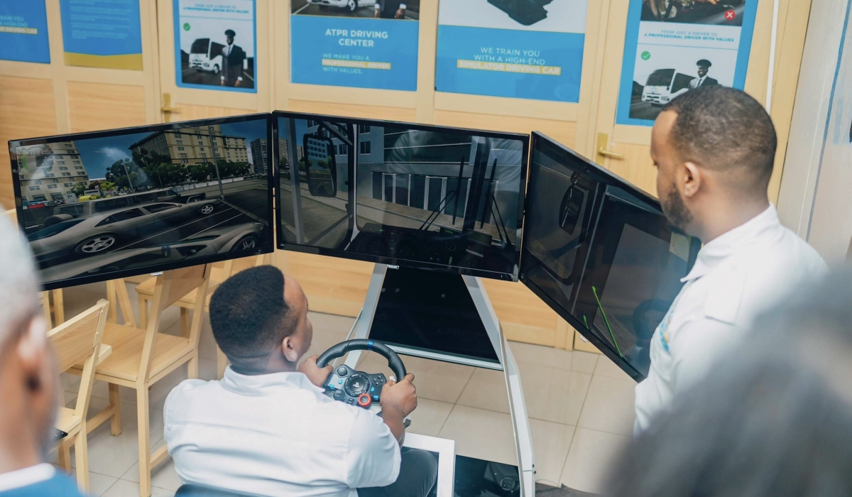 Inside the newly launched centre where drivers will be conducting  professional training before starting transporting goods and people on Tuesday, October 22.