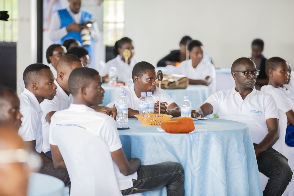 Participants at the National Reading Competition that  was launched at SOS Technical School, Kagugu, on October 23, . Photos by Emmanuel Dushimimana