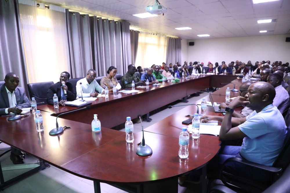 MPs interact with Nyabihu District leaders on the first day of the field visits to assess agriculture activities, on October 24, 2024. Courtesy