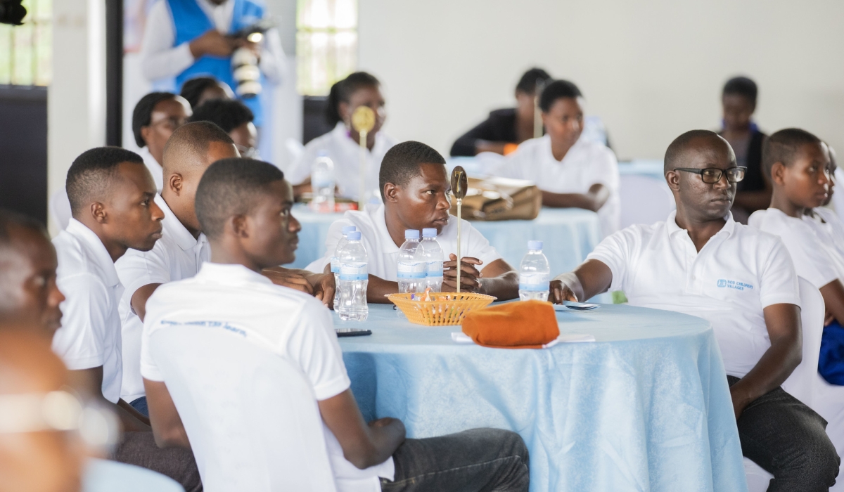 Participants at the National Reading Competition that  was launched at SOS Technical School, Kagugu, on October 23, . Photos by Emmanuel Dushimimana