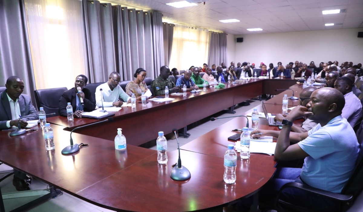 MPs interact with Nyabihu District leaders on the first day of the field visits to assess agriculture activities, on October 24, 2024. Courtesy