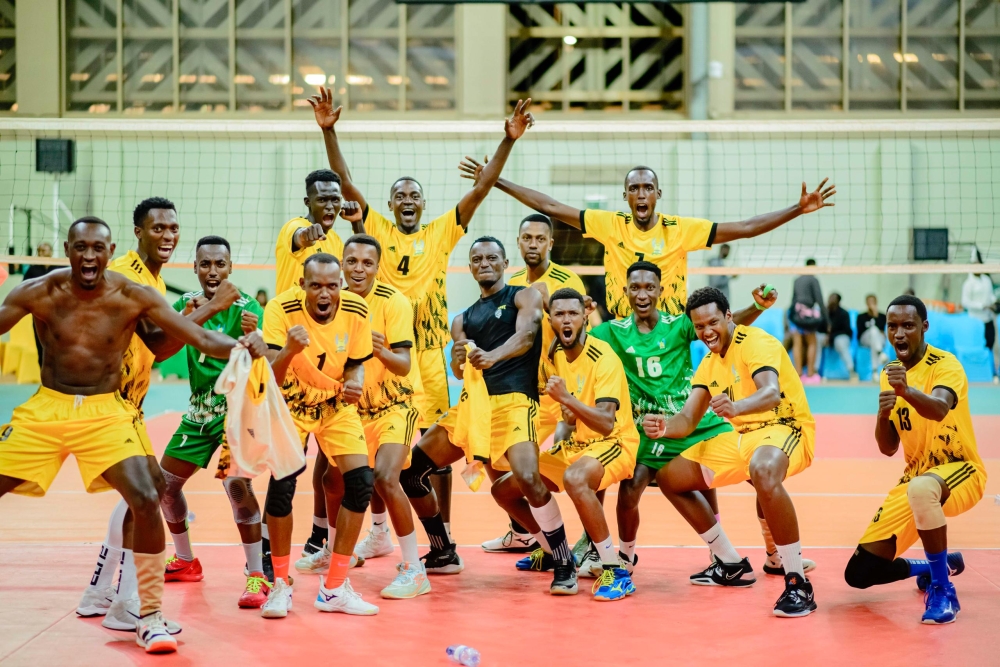 EAU stunned Rwandan giants Gisagara VC in four-set thriller in Saturday&#039;s national volleyball league match-courtesy