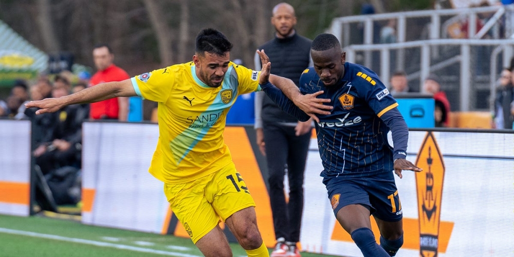 Rwanda international Jojea Kwizera scored for Rhode Island FC during an emphatic 8-1 victory over Miami FC on Saturday