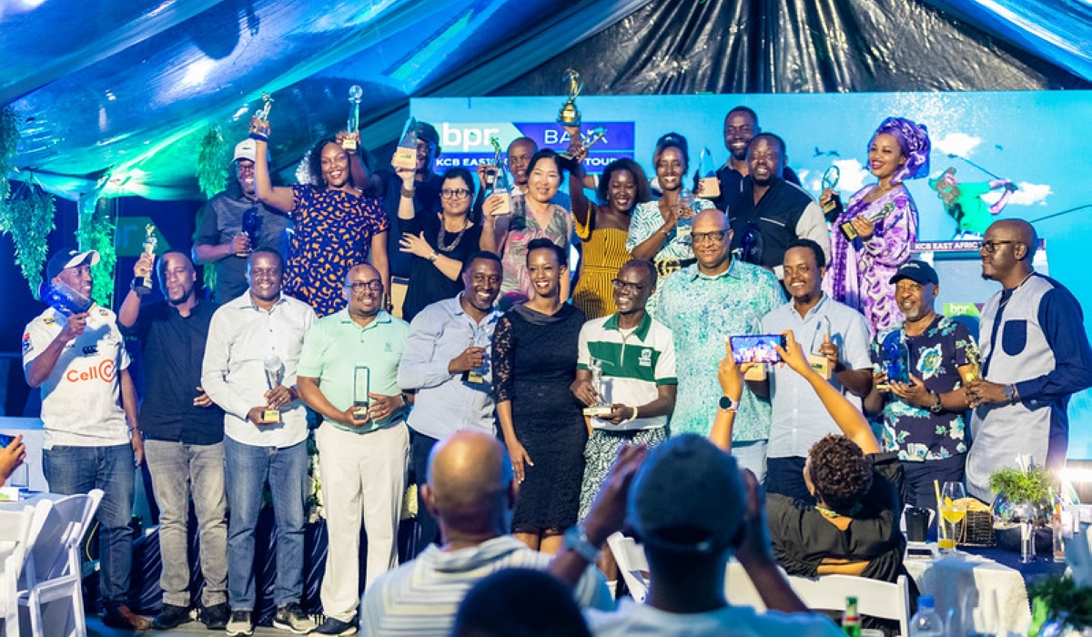 Winners of the BPR-KCB Golf Tournament which took place at Kigali Golf Resort and Villas from October 25 to October 26. All photos by Craish Bahizi