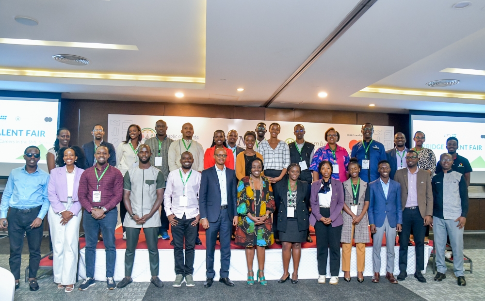 Officials and participants during  the launch of Bridge Talent Fair, on Thursday, October 24. Courtesy