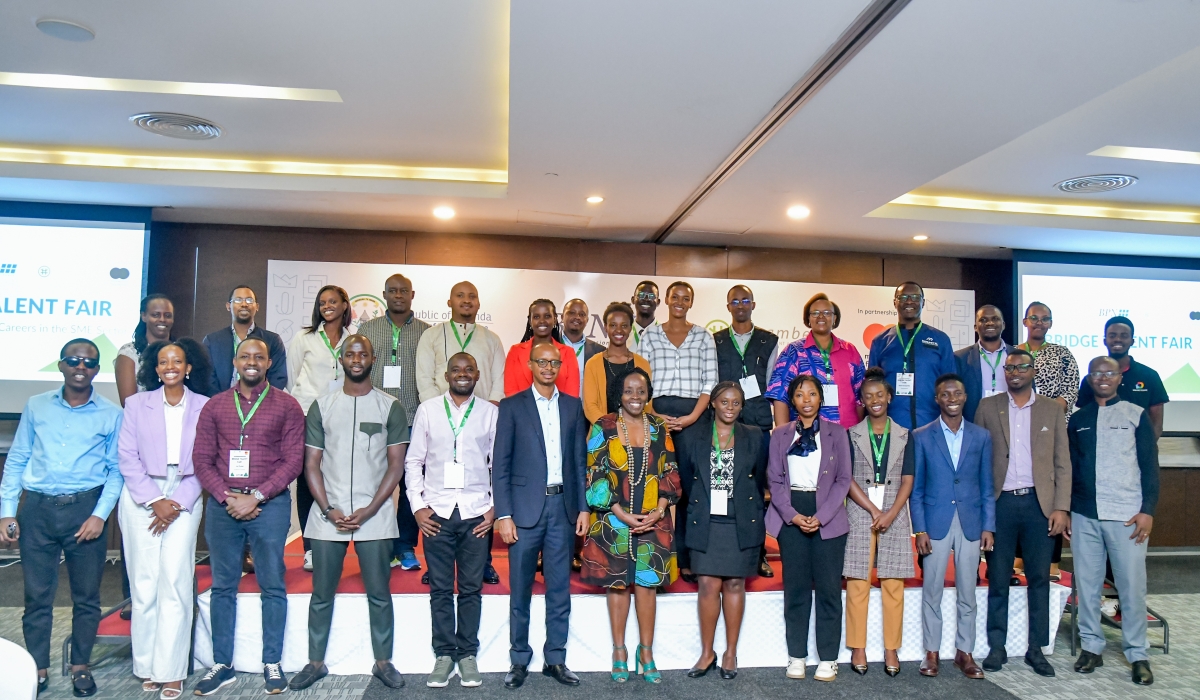 Officials and participants during  the launch of Bridge Talent Fair, on Thursday, October 24. Courtesy