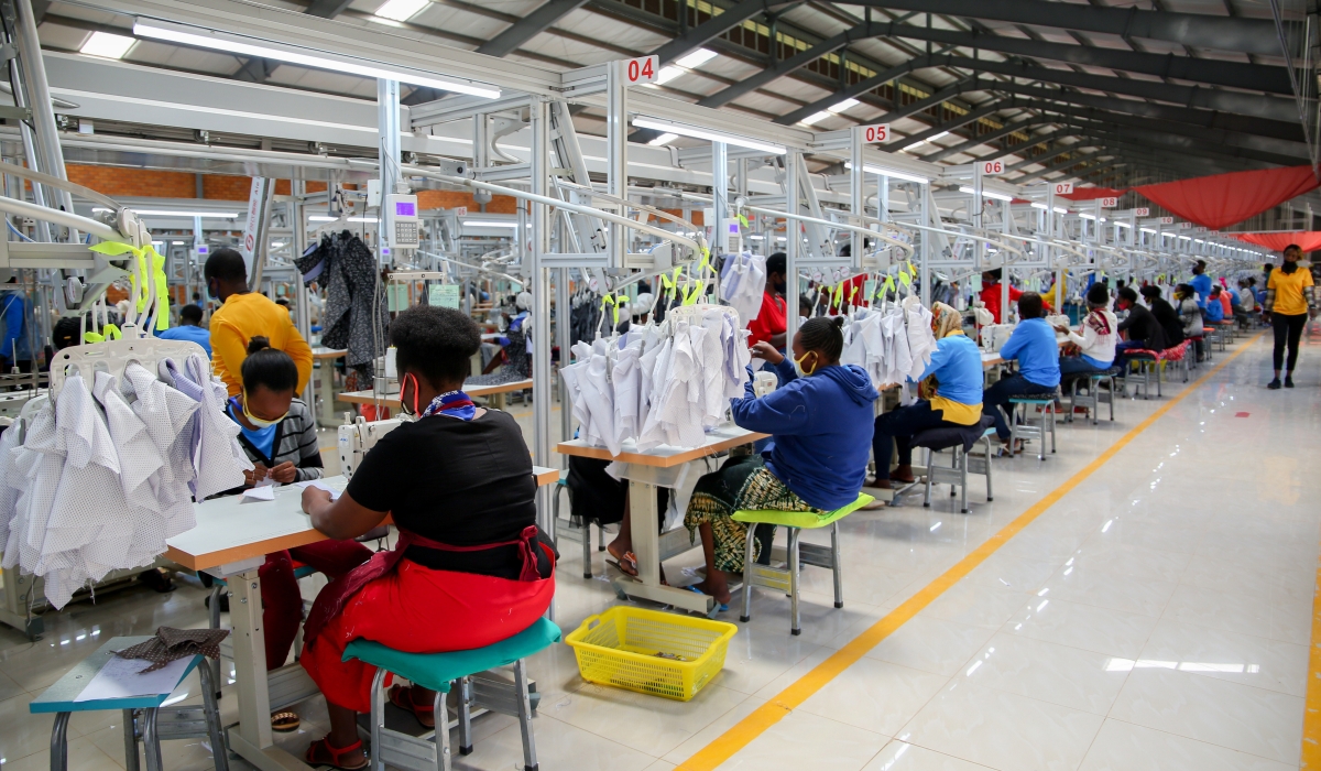 Workers at Pink Mango C&D – a Hong Kong-based textile manufacturer that acquired former C&H Garment Factory at Kigali Special Economic Zone. Craish Bahizi