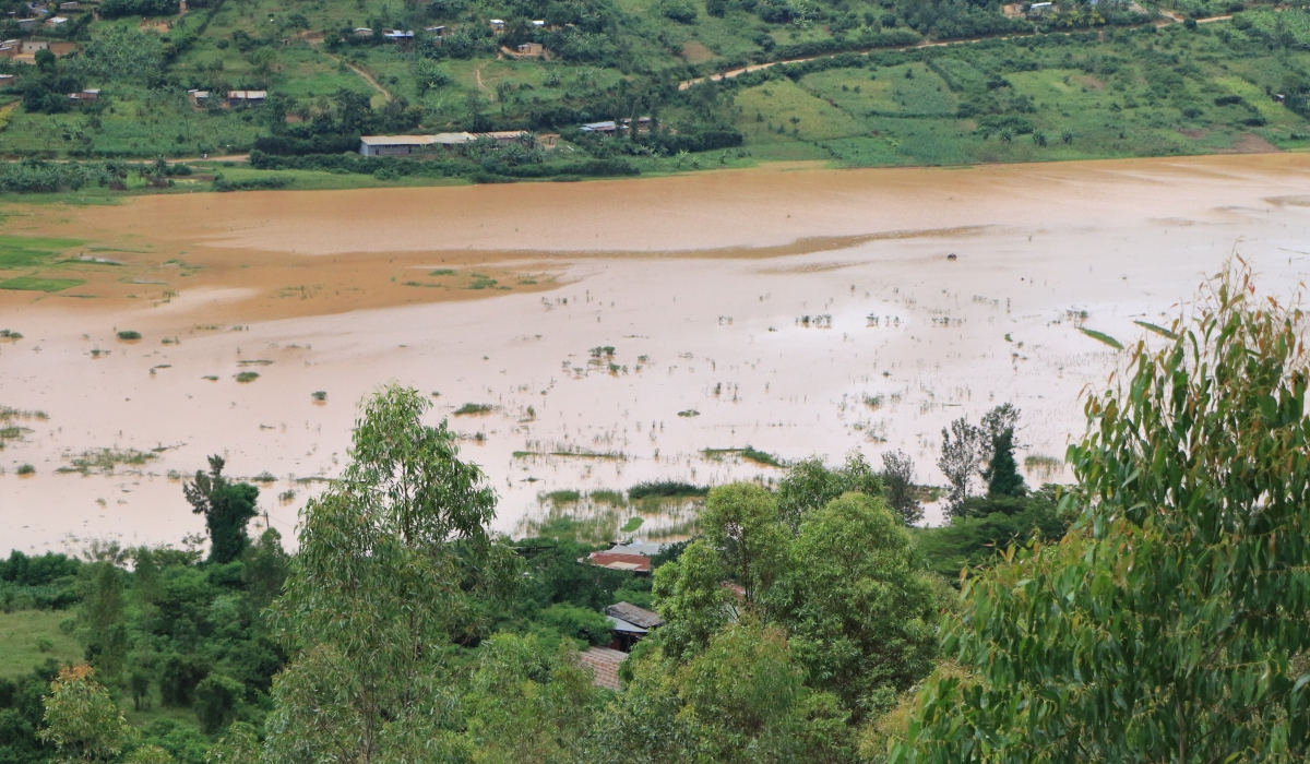 A flooded wetland at Masaka in Kicukiro District in April. Courtesy