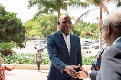 Dr. Armindo Daniel Tiago, the Minister of Health of Mozambique, arrives at Radisson Blu Hotel in Maputo to open the 4th African Medicines Regulatory Harmonisation (AMRH) Week on Wednesday, October 30. 