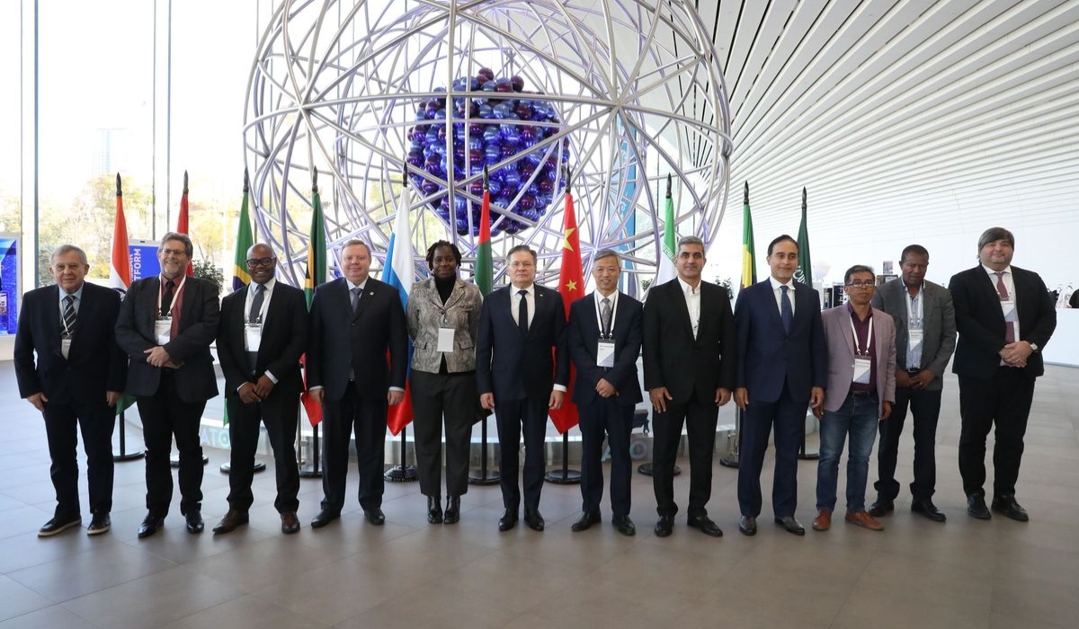 Officials from BRICS&#039; member states&#039; industrial sector pose for a picture. They supported the creation of the BRICS Nuclear Energy Alliance. Courtesy.