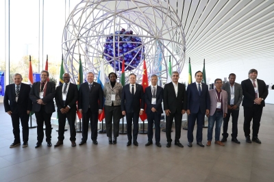 Officials from BRICS&#039; member states&#039; industrial sector pose for a picture. They supported the creation of the BRICS Nuclear Energy Alliance. Courtesy.