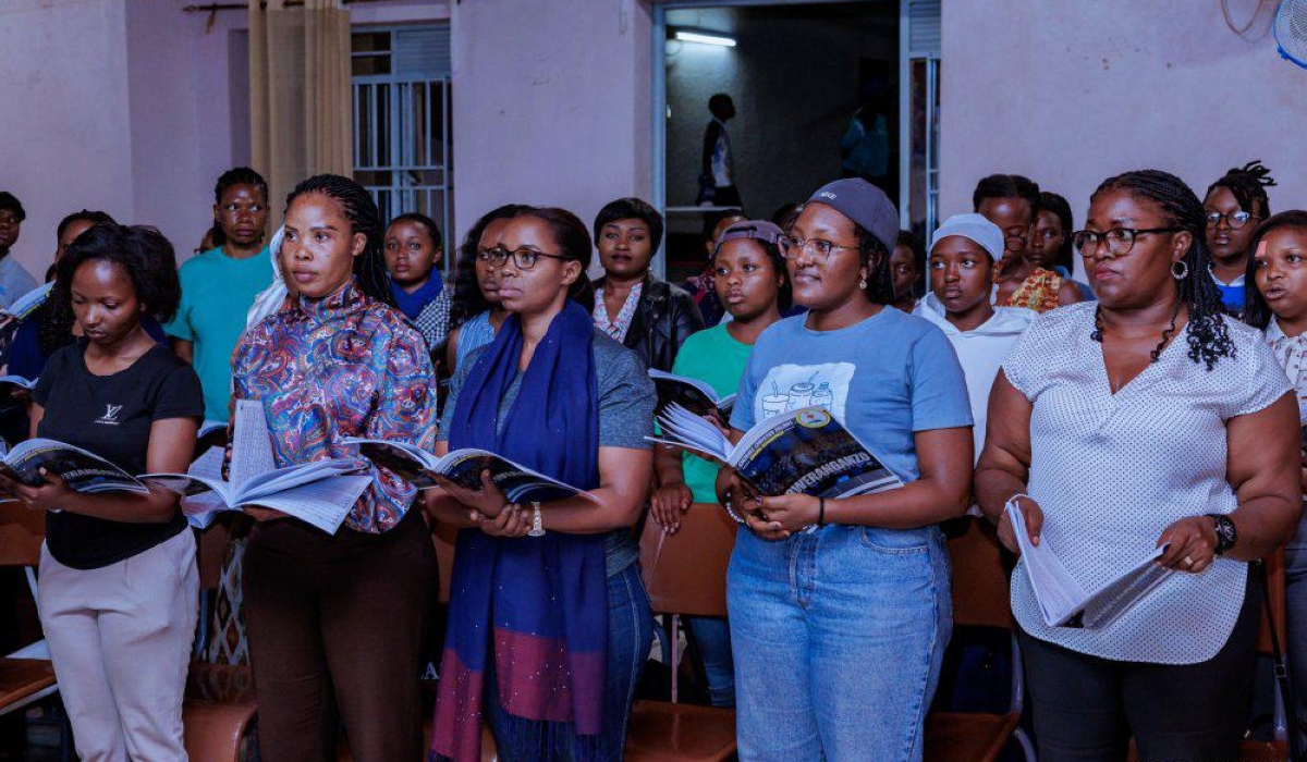 Christus Regnat Choir during a recent rehearal session ahead of their second edition of &#039;I Bweranganzo&#039; concert which was dedicated to supporting  national school feeding programme through the Dusangire Lunch campaign-IGIHE