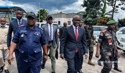 Rwandan and Congolese ministers of foreign affairs on Tuesday, November 5, met at the two countries’ border to discuss peace and security in eastern DR Congo. Photo by Justin Kabumba