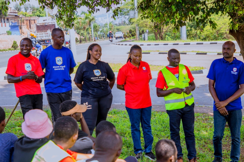 Mount Kigali University (MKU)  come together to provide medical insurance (Mutuelle de santé) for over 130 residents of Kinunga Cell in Gikondo Sector, Kicukiro District.on October 27.Photo Courtesy 