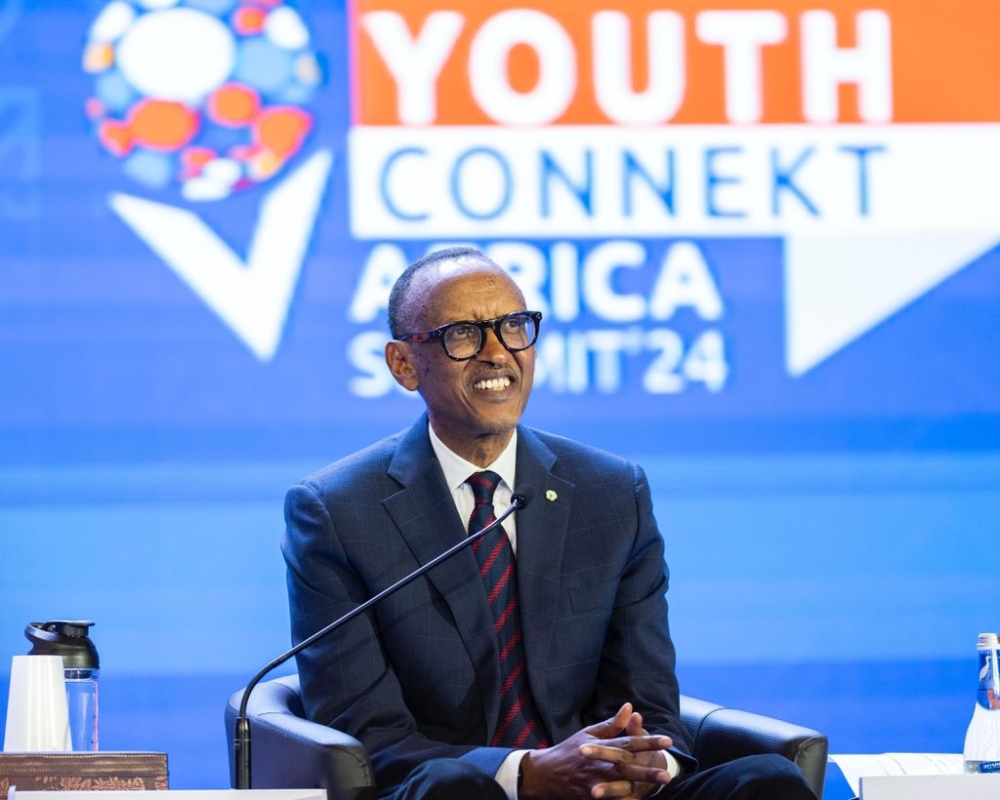 Paul Kagame, President of Rwanda speaking at the opening ceremony of the 7th edition of Youth Connekt Africa summit, on November 8. Photo by Village Urugwiro