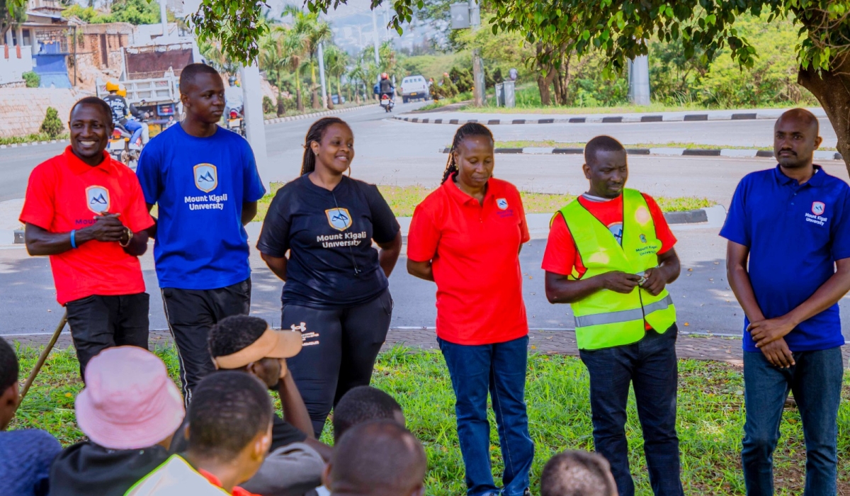 Mount Kigali University (MKU)  come together to provide medical insurance (Mutuelle de santé) for over 130 residents of Kinunga Cell in Gikondo Sector, Kicukiro District.on October 27.Photo Courtesy 