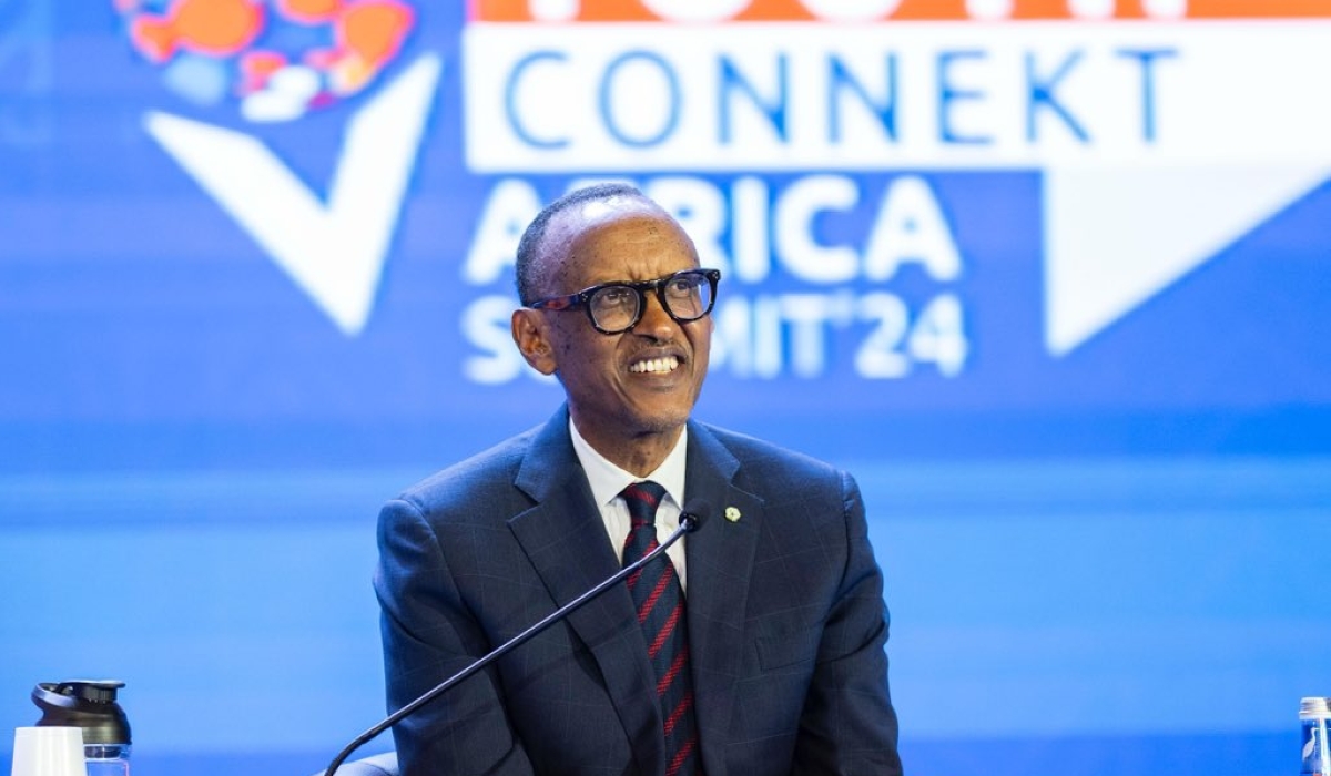 Paul Kagame, President of Rwanda speaking at the opening ceremony of the 7th edition of Youth Connekt Africa summit, on November 8. Photo by Village Urugwiro