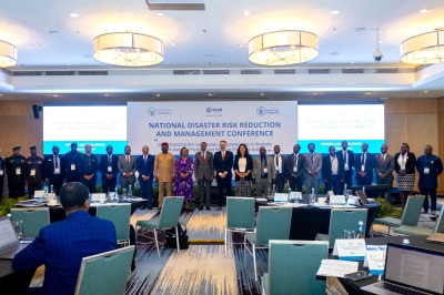 Officials pose for a photo during the National Disaster Risk Reduction and Management Conference, in Kigali on November 7. Photo: Courtesy.