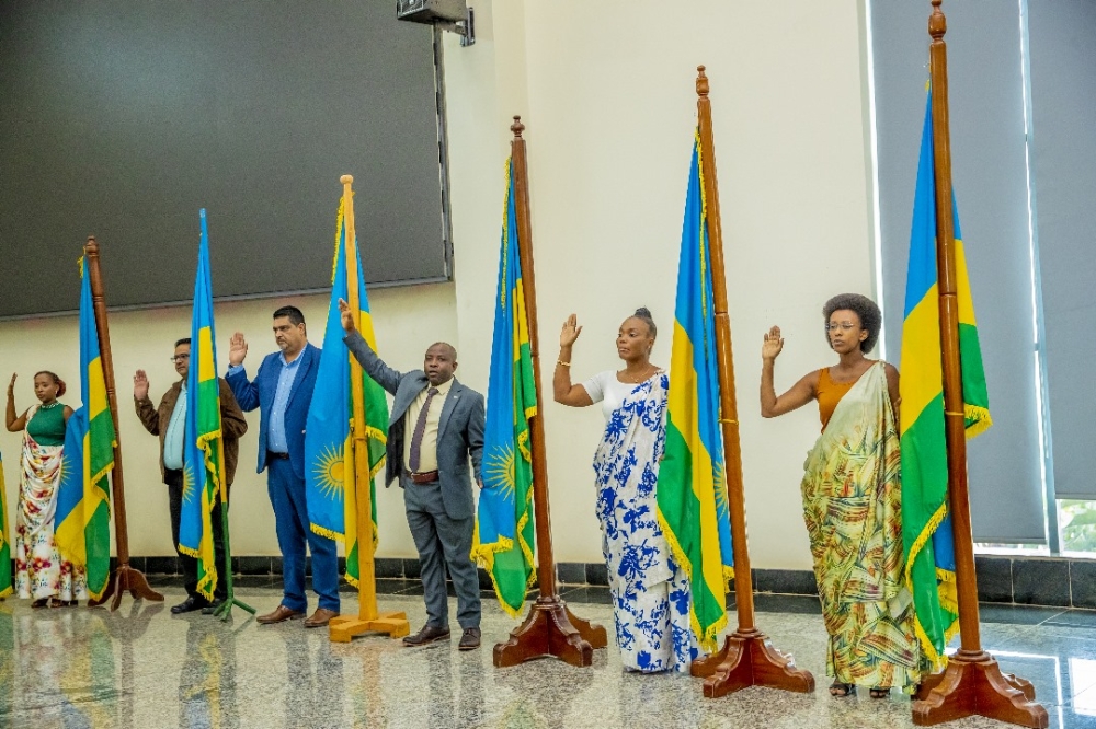 Some of the people who were granted Rwandan nationality took oath at Gasabo District on November 8, 2024. Courtesy