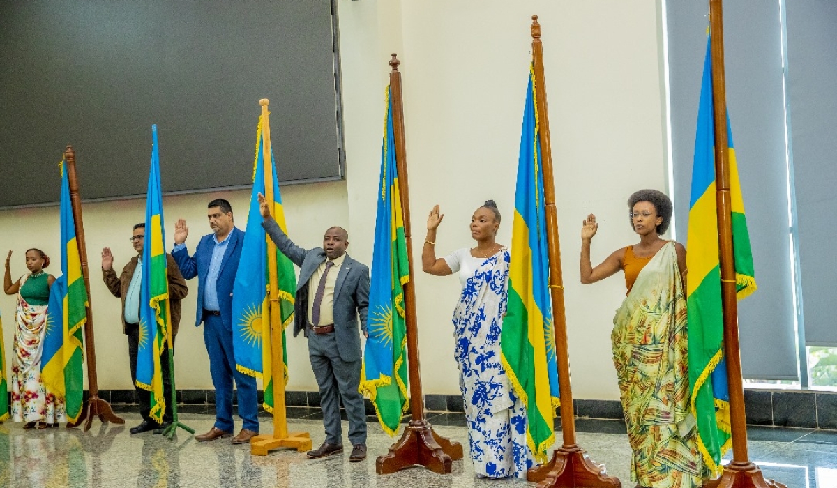 Some of the people who were granted Rwandan nationality took oath at Gasabo District on November 8, 2024. Courtesy