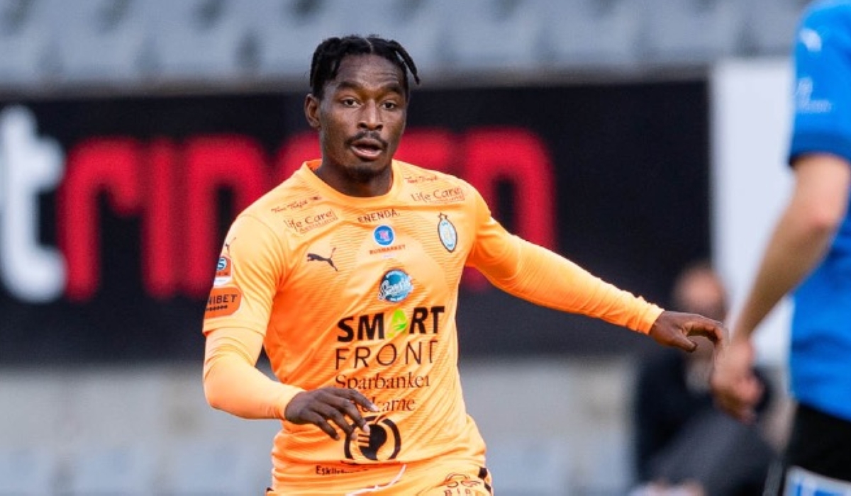 Rwandan midfielder Rafael York and his team Gefle IF side have been relegated from the Swedish third tier league after finishing in 15th in the second division league-courtesy 