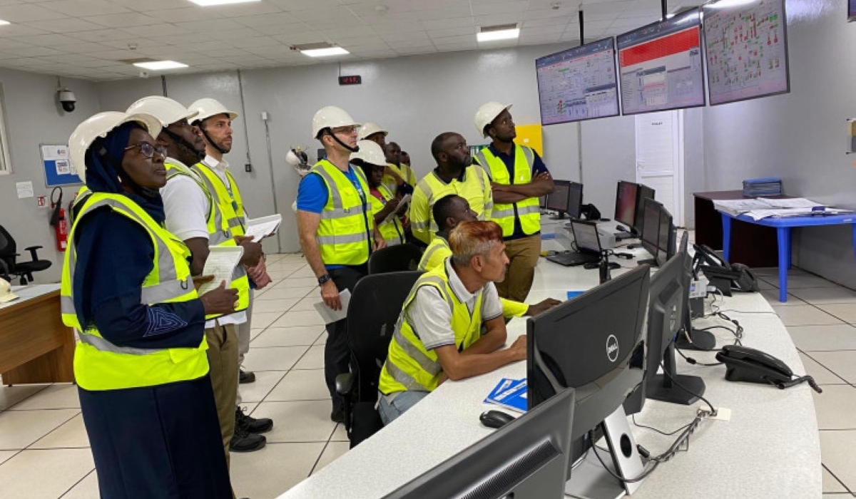 The IPPAS team visited Gisagara Thermal Power Station, which utilizes radioactive sources for measurement purposes on November 10 Photo Courtesy